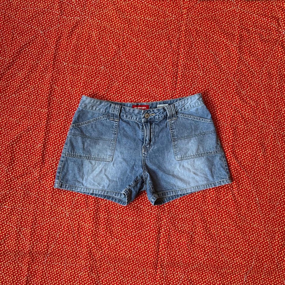 Unionbay Vintage Y2K Denim Carpenter Shorts Blue Size 9 100% Cotton Indie Twee